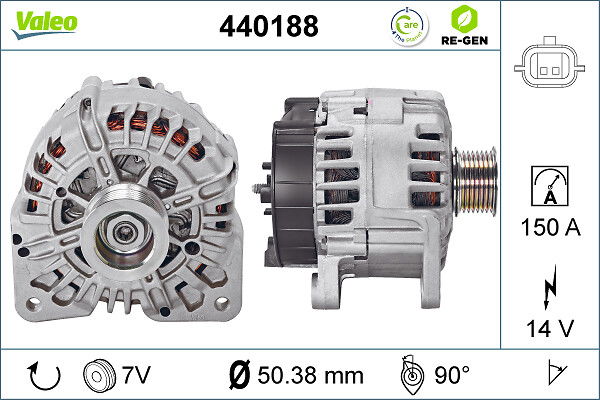 Alternateur VALEO RE-GEN REMANUFACTURED