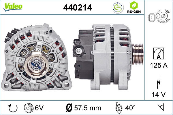 Alternateur VALEO RE-GEN REMANUFACTURED