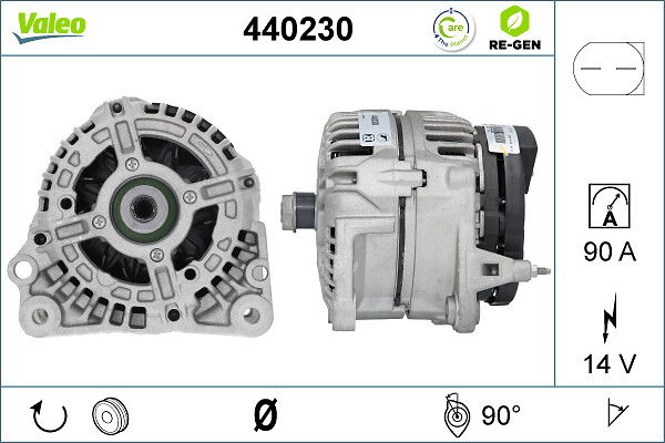 Alternateur VALEO RE-GEN REMANUFACTURED