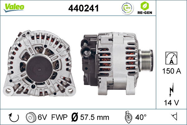 Alternateur VALEO RE-GEN REMANUFACTURED