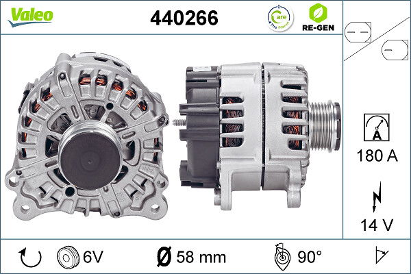 Alternateur VALEO RE-GEN REMANUFACTURED