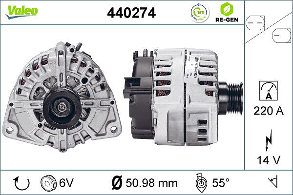 Alternateur VALEO RE-GEN REMANUFACTURED