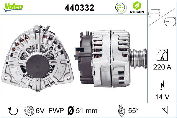 Alternateur VALEO RE-GEN REMANUFACTURED