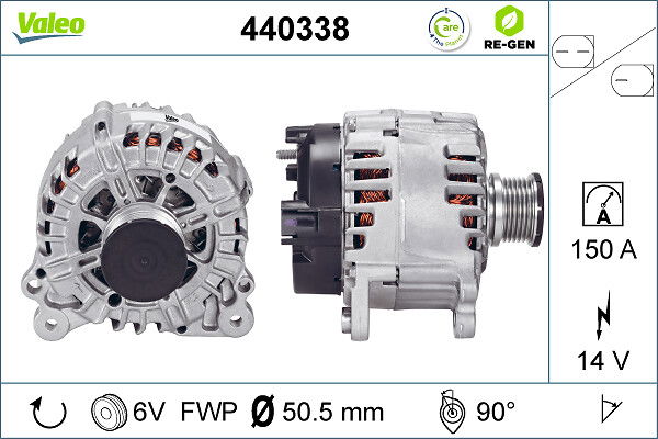 Alternateur VALEO RE-GEN REMANUFACTURED