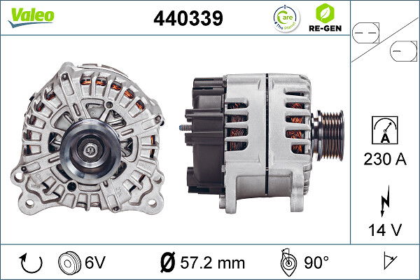 Alternateur VALEO RE-GEN REMANUFACTURED