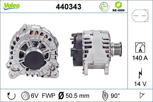 Alternateur VALEO RE-GEN REMANUFACTURED