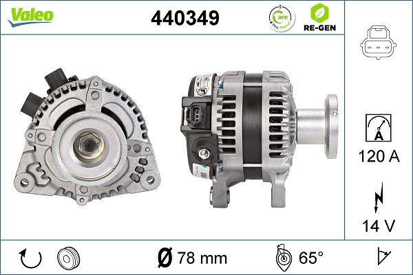 Alternateur VALEO RE-GEN REMANUFACTURED