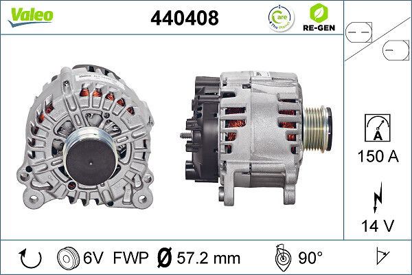 Alternateur VALEO RE-GEN REMANUFACTURED