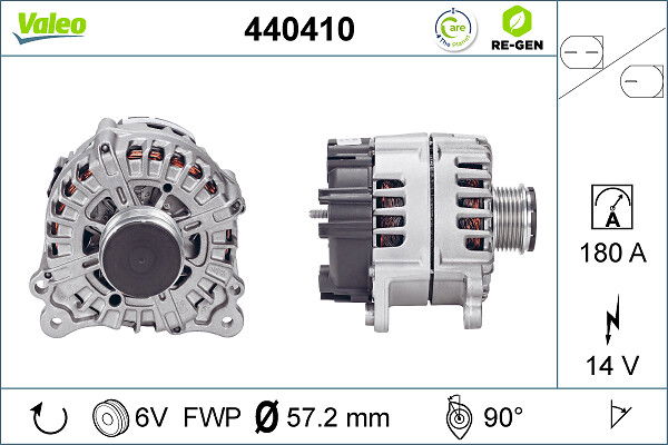 Alternateur VALEO RE-GEN REMANUFACTURED