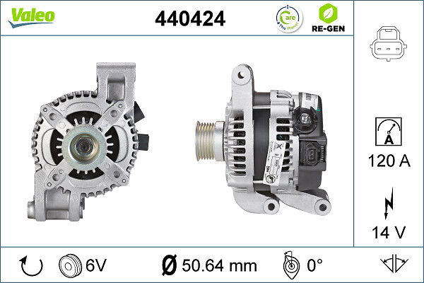 Alternateur VALEO RE-GEN REMANUFACTURED