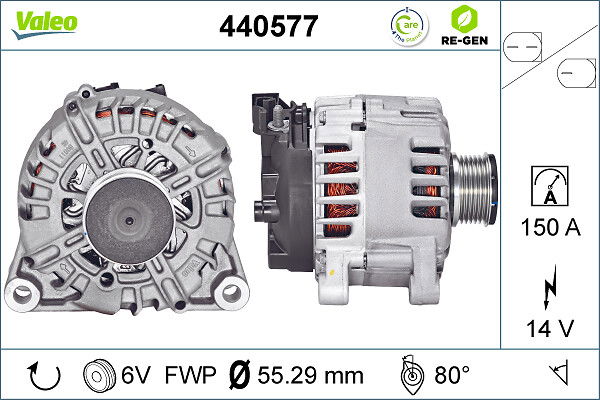 Alternateur VALEO RE-GEN REMANUFACTURED