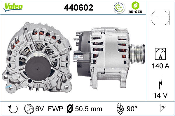 Alternateur VALEO RE-GEN REMANUFACTURED