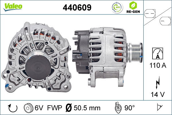 Alternateur VALEO RE-GEN REMANUFACTURED