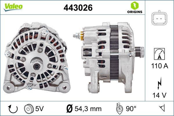 Alternateur VALEO ORIGINS NEW