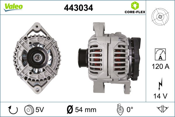 Alternateur VALEO CORE-FLEX