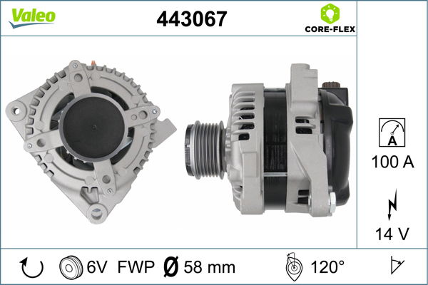 Alternateur VALEO CORE-FLEX