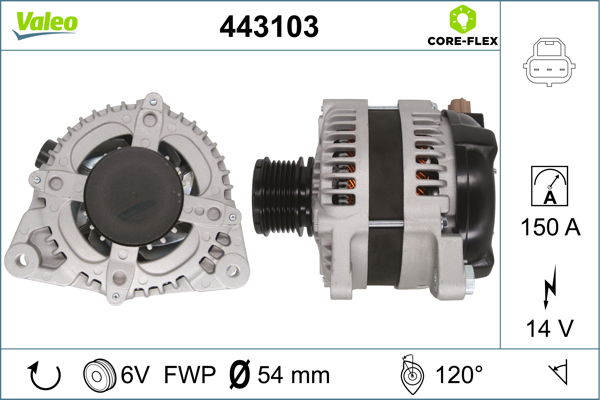 Alternateur VALEO CORE-FLEX