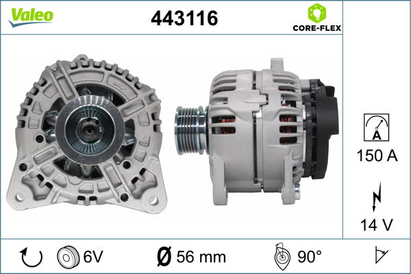 Alternateur VALEO CORE-FLEX