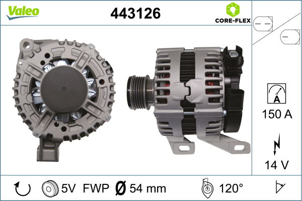 Alternateur VALEO CORE-FLEX