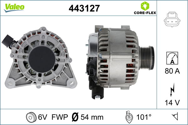 Alternateur VALEO CORE-FLEX