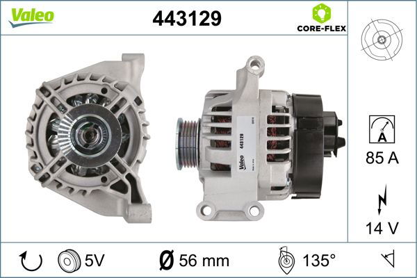 Alternateur VALEO CORE-FLEX