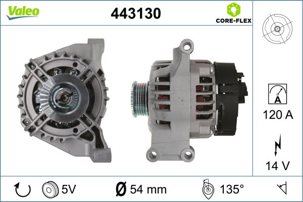 Alternateur VALEO CORE-FLEX