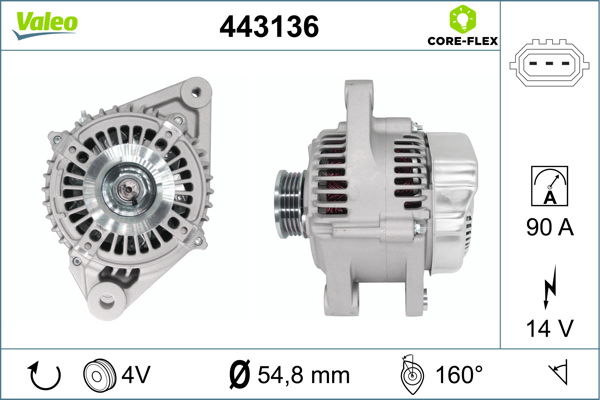 Alternateur VALEO CORE-FLEX