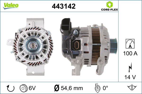 Alternateur VALEO CORE-FLEX