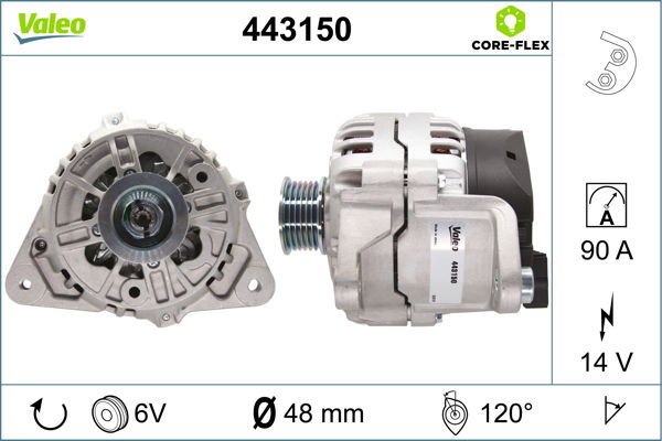 Alternateur VALEO CORE-FLEX