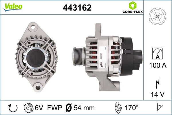 Alternateur VALEO CORE-FLEX