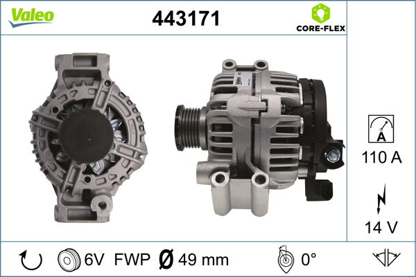 Alternateur VALEO CORE-FLEX