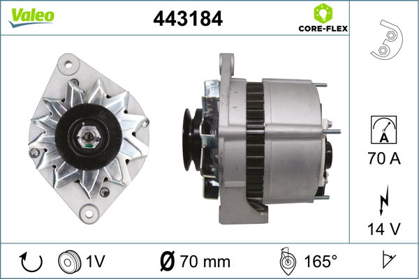 Alternateur VALEO CORE-FLEX