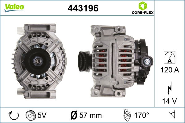 Alternateur VALEO CORE-FLEX