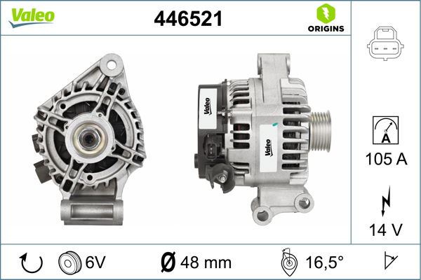 Alternateur VALEO ORIGINS NEW