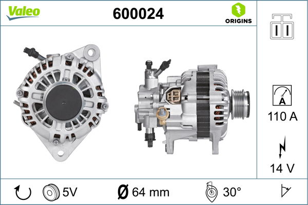 Alternateur VALEO ORIGINS NEW