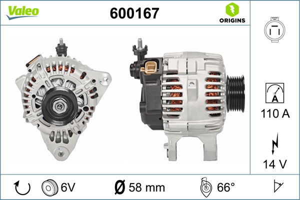 Alternateur VALEO ORIGINS NEW