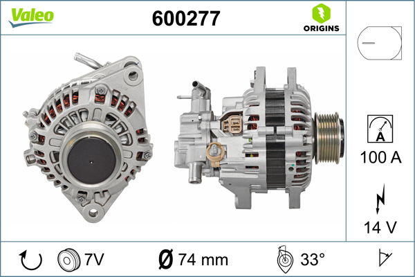 Alternateur VALEO ORIGINS NEW