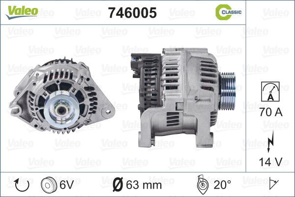 Alternateur REMANUFACTURED CLASSIC