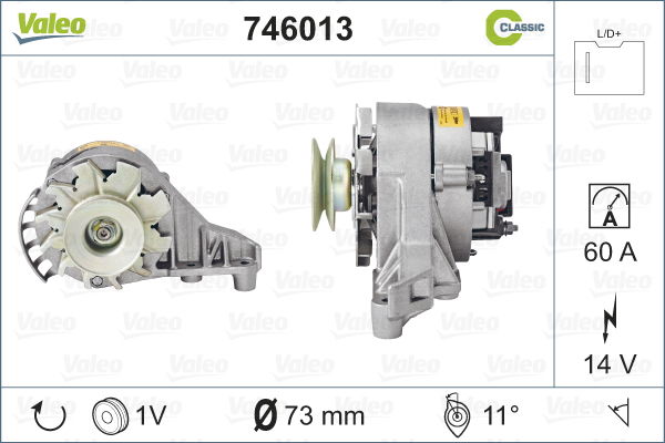 Alternateur REMANUFACTURED CLASSIC