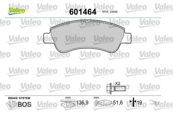 Kit de plaquettes de frein, frein à disque