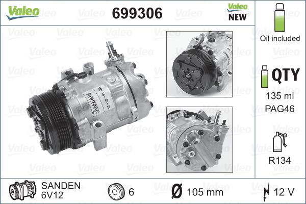 Compresseur, climatisation NEW ORIGINAL PART