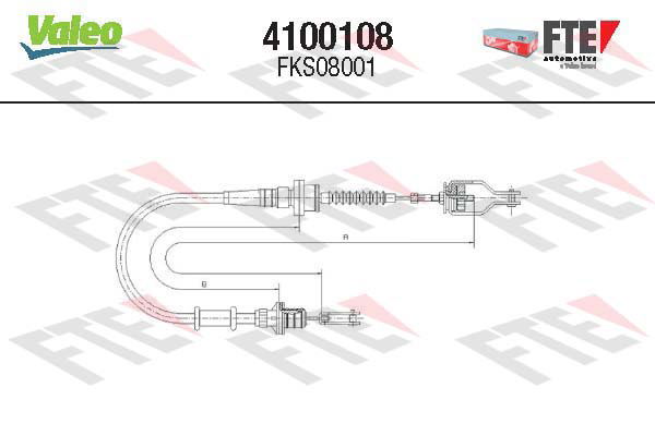 Tirette à câble, commande d'embrayage FTE CLUTCH ACTUATION