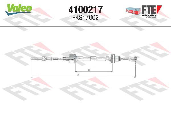 Tirette à câble, commande d'embrayage FTE CLUTCH ACTUATION