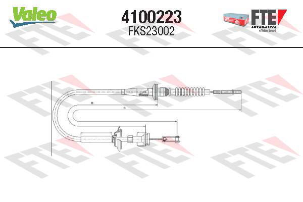 Tirette à câble, commande d'embrayage FTE CLUTCH ACTUATION