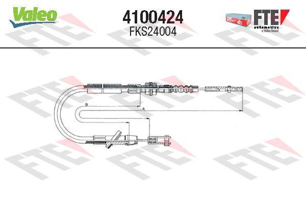 Tirette à câble, commande d'embrayage FTE CLUTCH ACTUATION