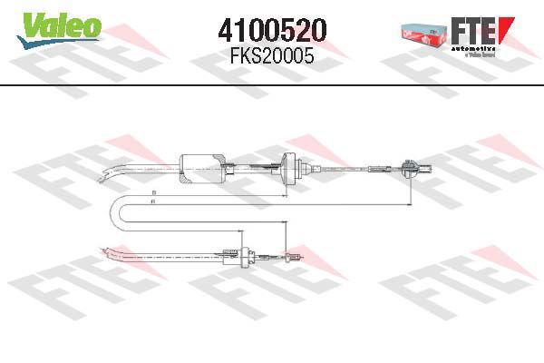 Tirette à câble, commande d'embrayage FTE CLUTCH ACTUATION