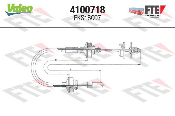 Tirette à câble, commande d'embrayage FTE CLUTCH ACTUATION