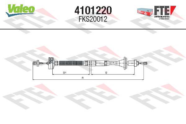 Tirette à câble, commande d'embrayage FTE CLUTCH ACTUATION