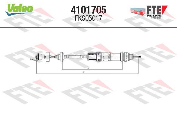 Tirette à câble, commande d'embrayage FTE CLUTCH ACTUATION