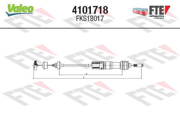 Tirette à câble, commande d'embrayage FTE CLUTCH ACTUATION